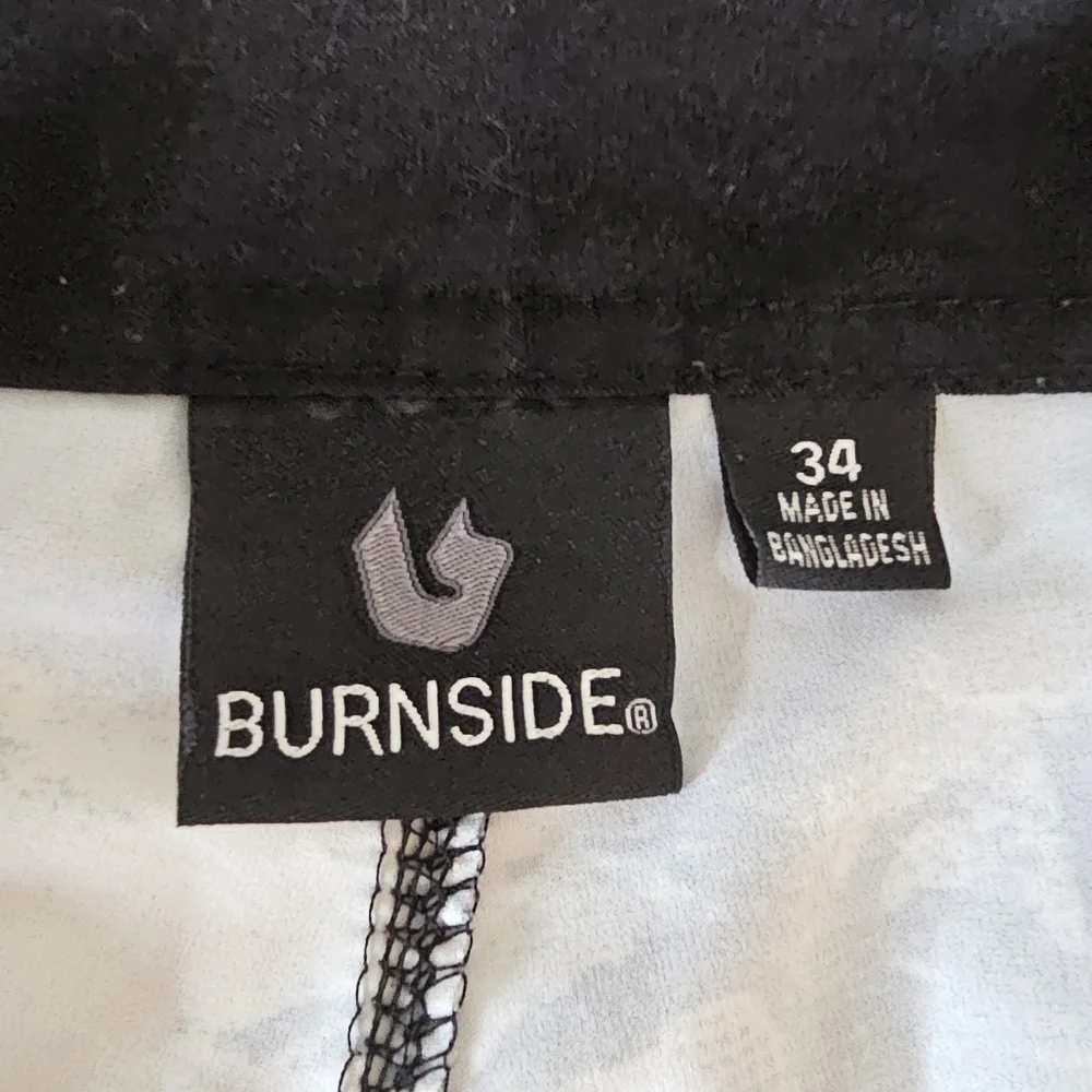Burnside Mens Blue‎ Tropical Palm Tree Board Shorts Swim Trunks Size 34
